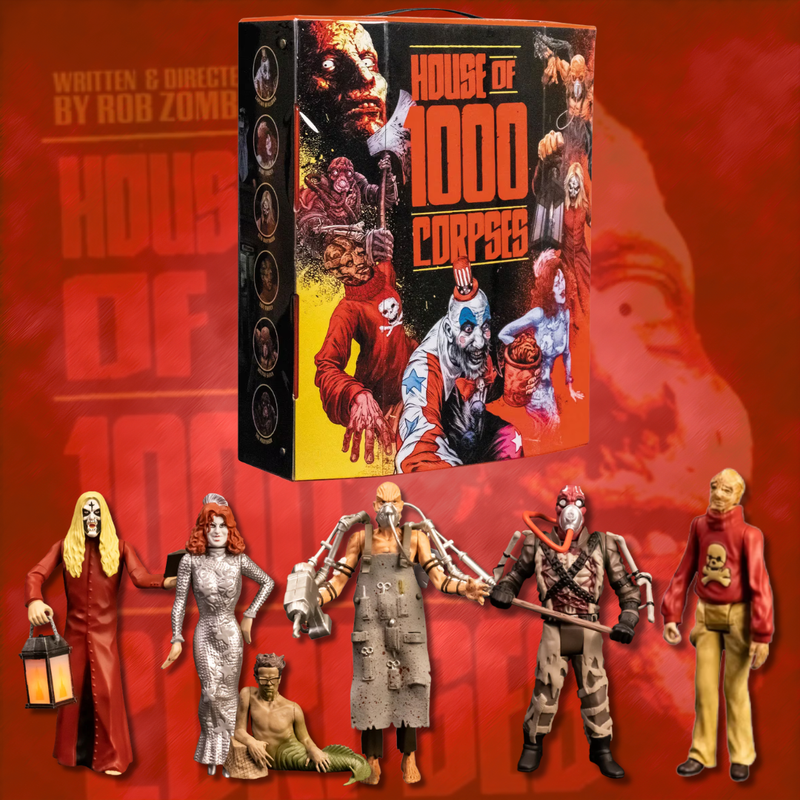 House of 1000 Corpses Figures, Complete Tiny Figure, Collector 5 Figure Set with Case
