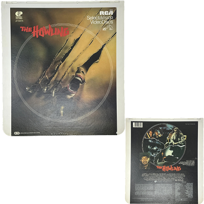 The Howling CED Vintage SelectaVision Videodisc 1981 Horror Werewolf Classic