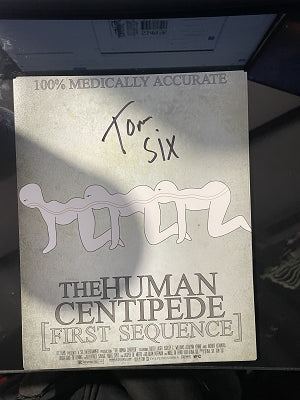 Human Centipede Autographed Photo by Director Tom Six