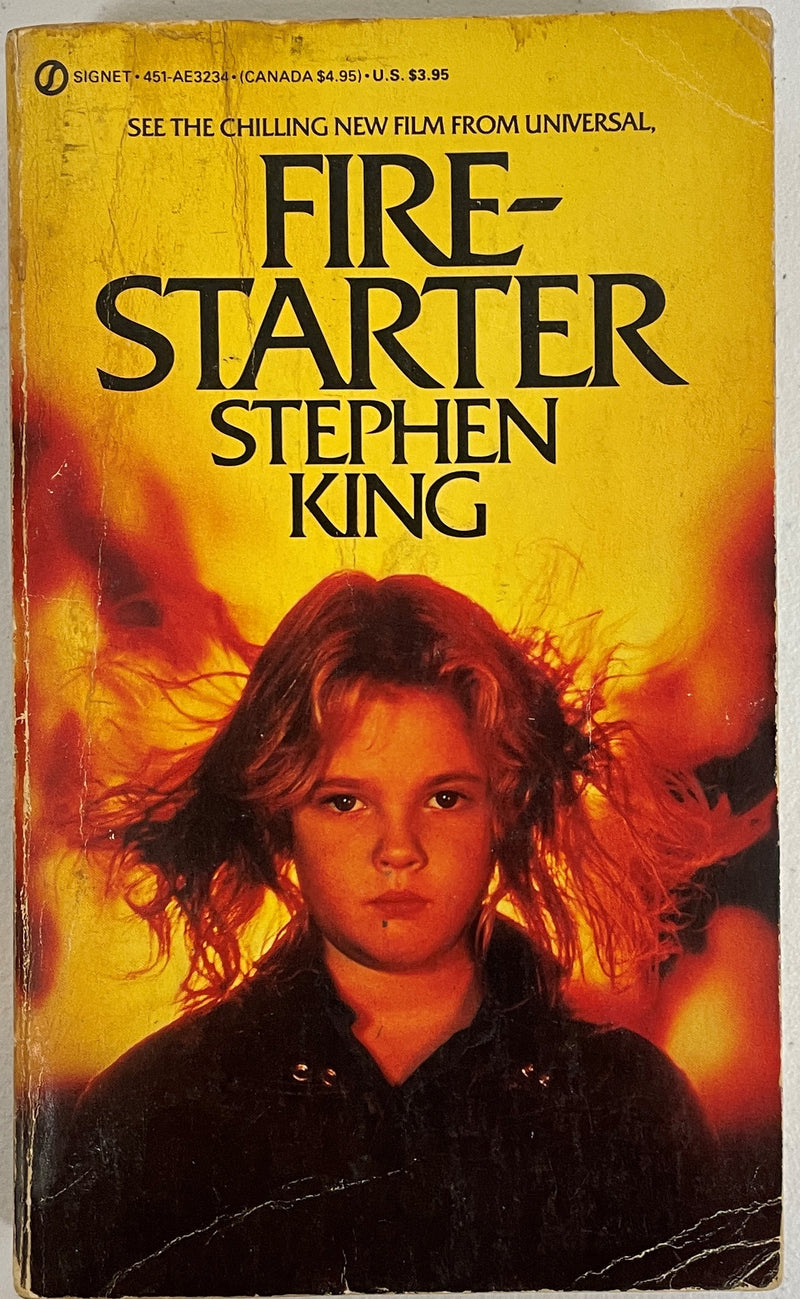Stephen King Firestarter- Pre owned Paperback Drew Barrymore Cover