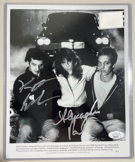John Carpenter's Christine JSA Authenticated Autographed Keith Gordon Alexandra Paul
