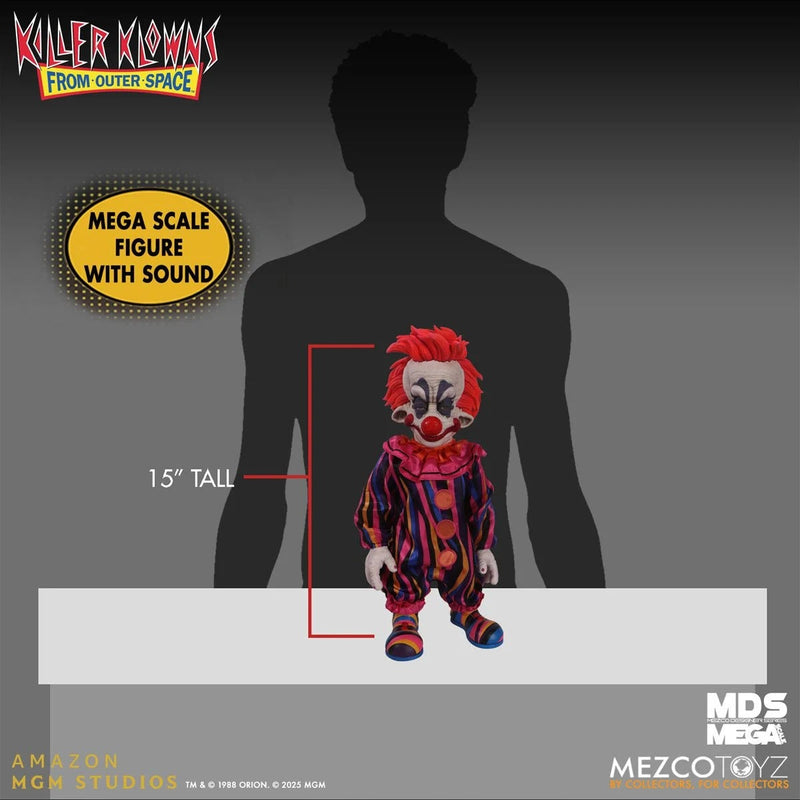 Killer Klowns From Outer Space: Rudy w/ Sound Mega Scale 15" Doll