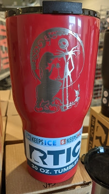 Jack & Sally RTIC Double Wall Vacuum Insulated Tumbler, 30 oz 