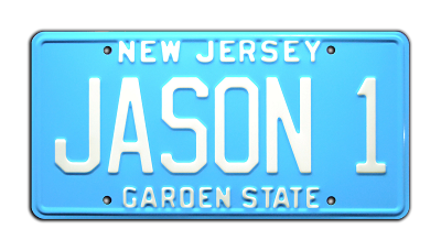 FRIDAY THE 13TH | JASON 1 | Metal Stamped Vanity License Plate
