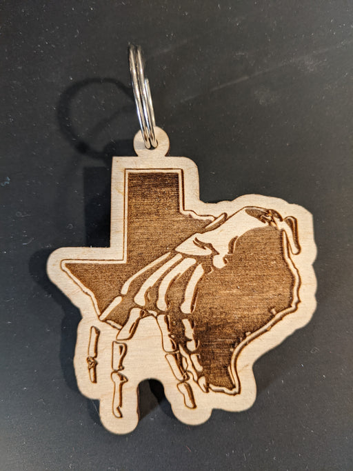 Texas Frightmare Weekend Wood Key Chain