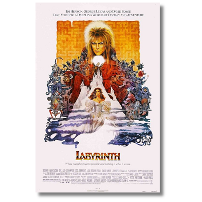 Labyrinth David Bowie Warwick Davis 24 X 36 Poster