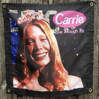 Live Through This Wall Tapestry - Flag - Poster 24 x 24 inch