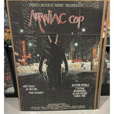 MANIAC COP French 1p 1988, Bruce Campbell, Rober Z'Dar, Crazed New York City Cop