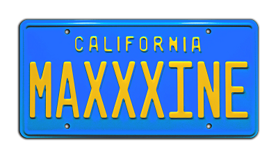 MAXXXINE | Maxine’s Mercedes Metal Stamped Vanity License Plate