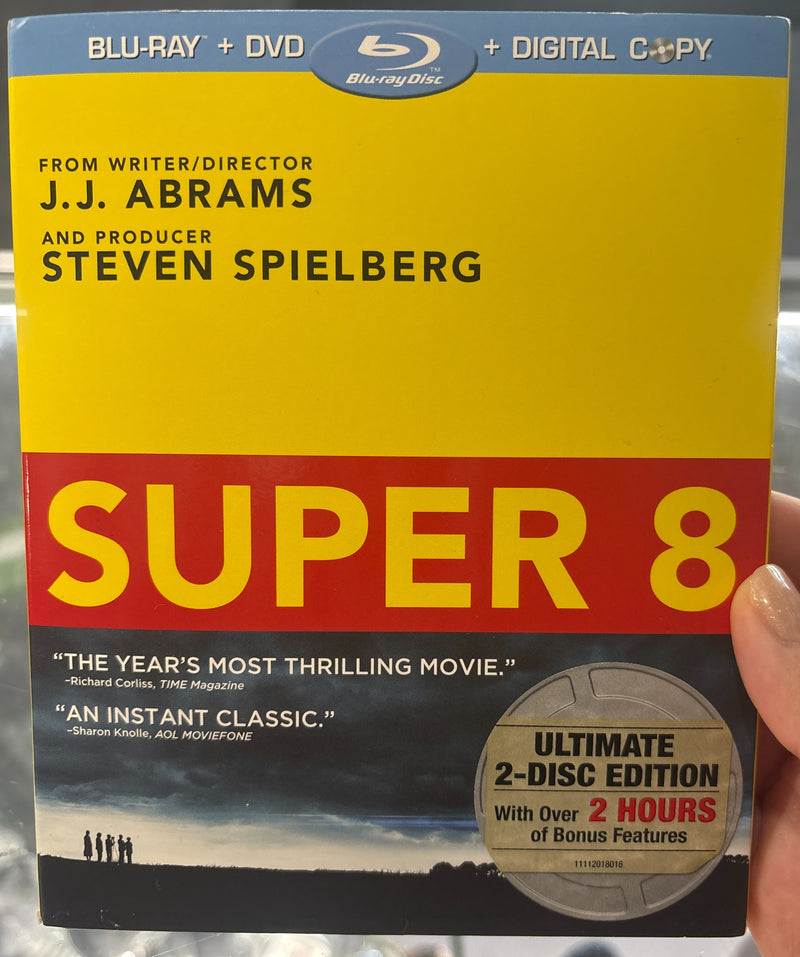Super 8 (2011) – Ultimate 2-Disc Edition (Blu-ray + DVD) cover, actual item photograph