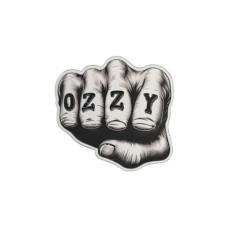 Ozzy Knuckle Tats Vinyl Decal
