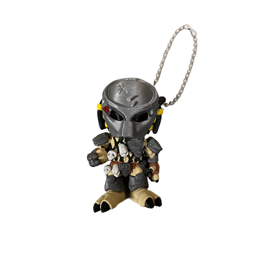 Predator 3D Printed Keychain