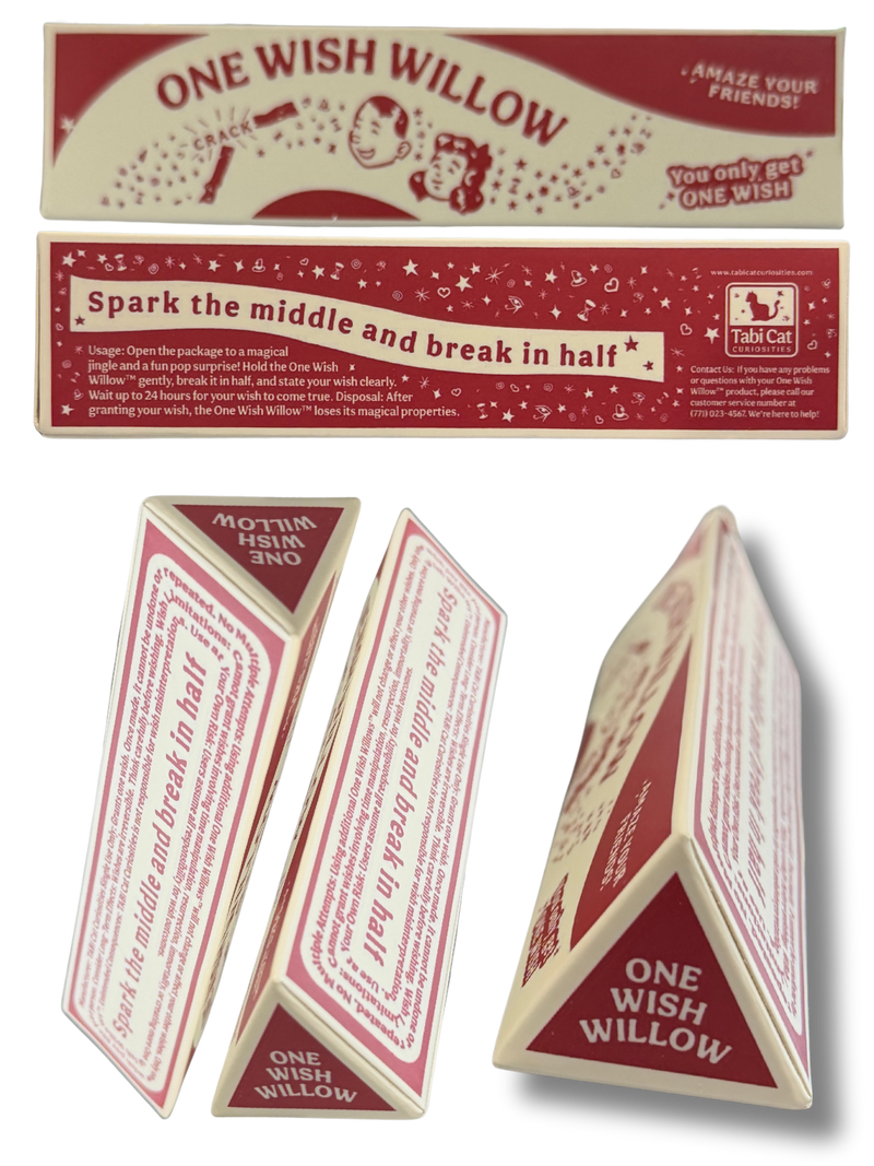 One Wish Willow Handmade Prop Replica | Obsession Inspired Horror Movie Collectible with Display Box