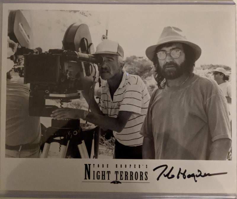 Tobe Hooper Autographed Directing Night Terrors Photo