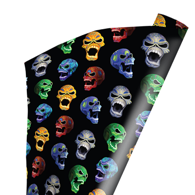  Iron Maiden Nights of the Dead Gift Wrap, Wrapping Paper - Wrapped in Terror