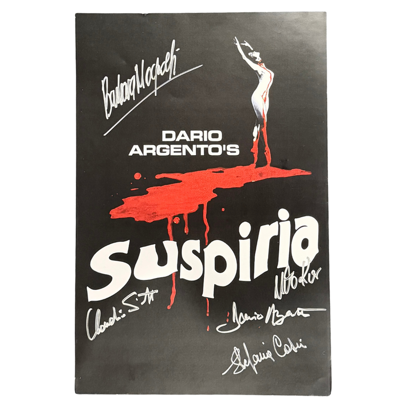 Suspiria Poster Signed x 5 (11" x 17")