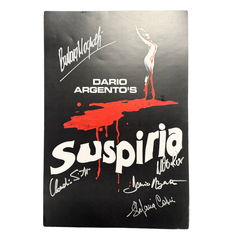 Suspiria Poster Signed x 5 (11" x 17")