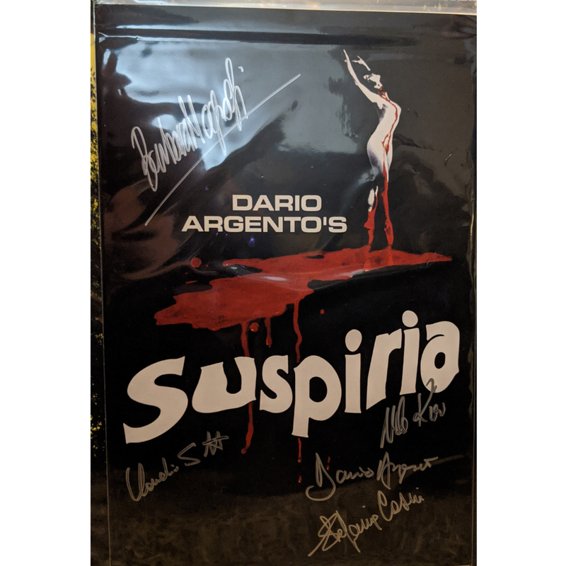 Suspiria Poster Signed x 5 (11" x 17")