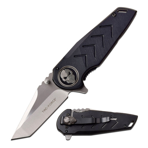 Tac-Force Manual Folding Skull Knife