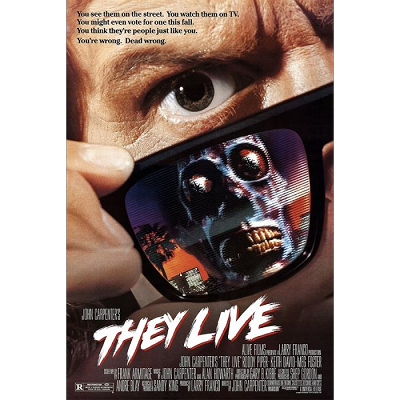  John Carpenter's They Live Movie Poster 24x36 - Classic Sci-Fi Horror Wall Art