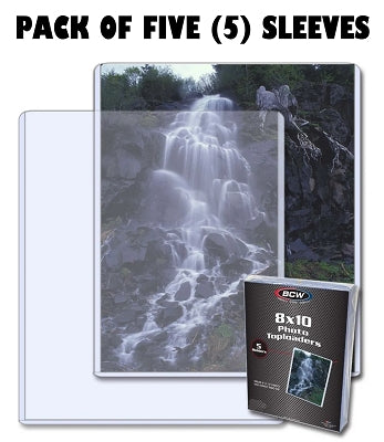 BCW 8x10 - Topload Holder 5 Pack Autograph Photo Holder