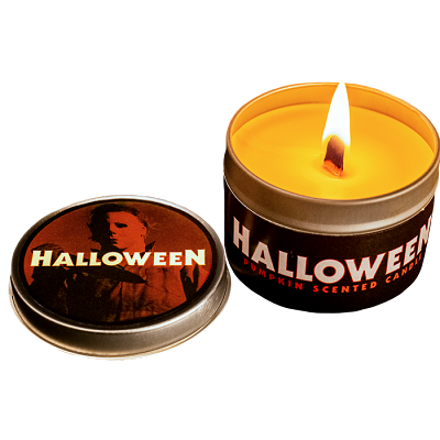 Halloween 1978 Michael Myers Pumpkin Scented Candle in Decorative Tin