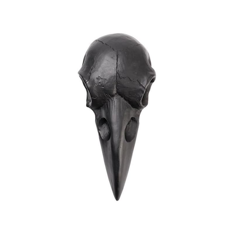 Raven Skull Hand Mirror - Black