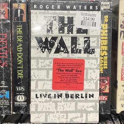 Wall Pink Floyd Live in Berlin, New and Sealed VHS