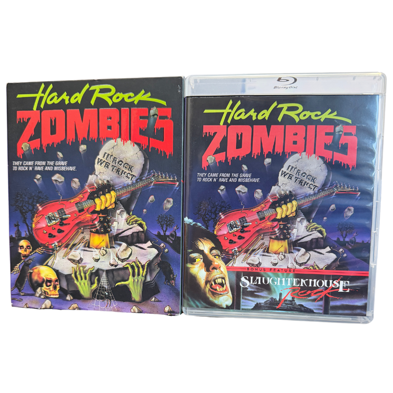 Hard Rock Zombies / Slaughterhouse Rock Pre Owned Vinegar Syndrome Blu-Ray with Slip Cover