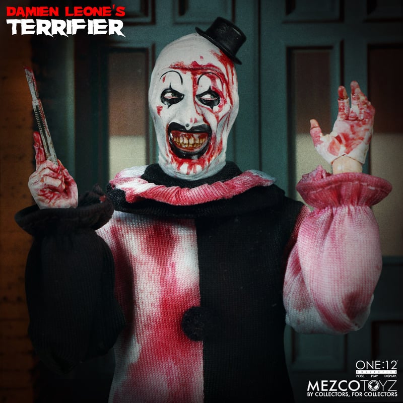 Terrifier Art the Clown Deluxe One:12 Collective Action Figure MEZCO