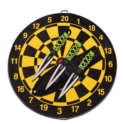 Z Hunter Throwing Knife Set and Target Board