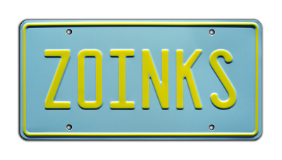 Scooby-Doo | The Mystery Machine | ZOINKS Metal Stamped Vanity License Plate